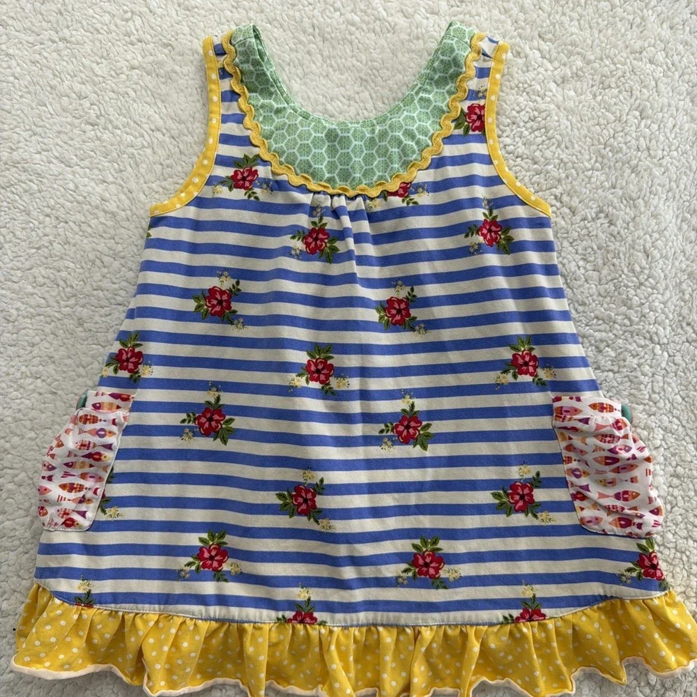 Matilda Jane Red Light Green Light Tunic The Adventure Begins Girls Size 6